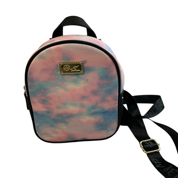 Betsey Johnson Luv Betsey Butterfly Backpack Pastel Tie Dye Wings Mini Bag - Picture 10 of 15